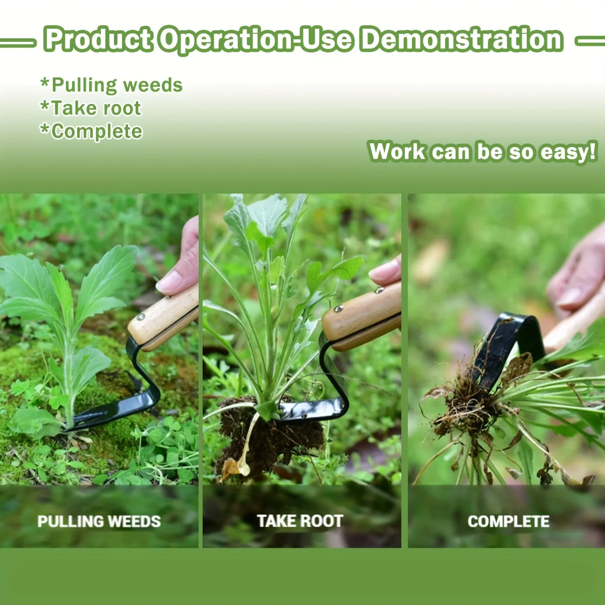 Durable Garden Weed Extractor with Comfortable Grip