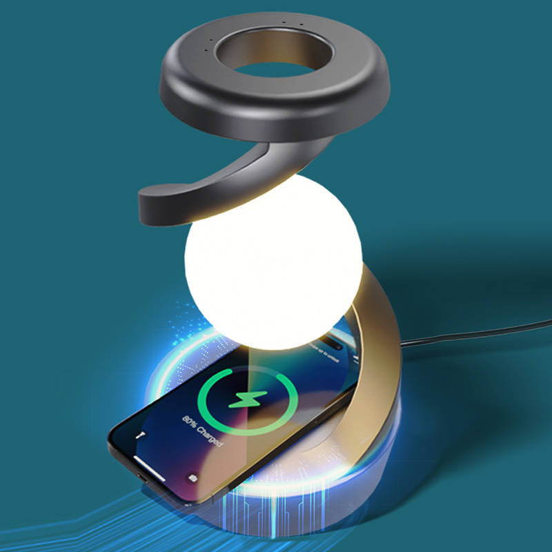 Floating Lunar Lamp with Gesture Control & Charging Base