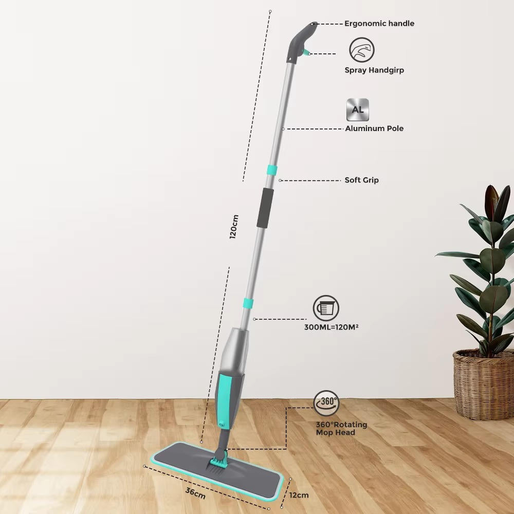 Effortless Cleaning Spray Mop with Precision Control