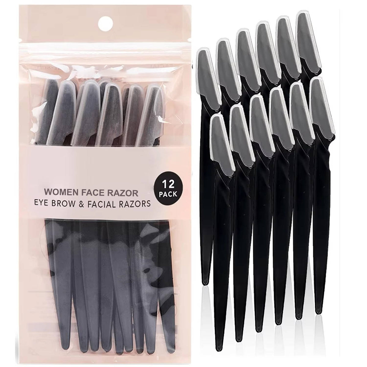 Silken Glow Facial Razor Set - 12 Pack