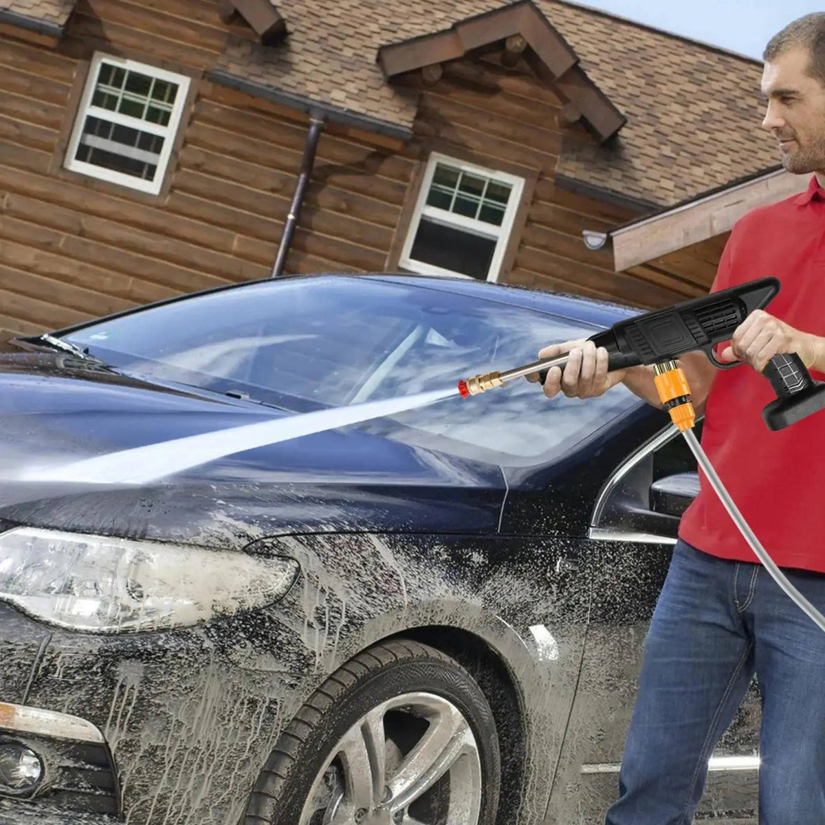 Rechargeable Portable Power Spray Gun for Effortless Cleaning