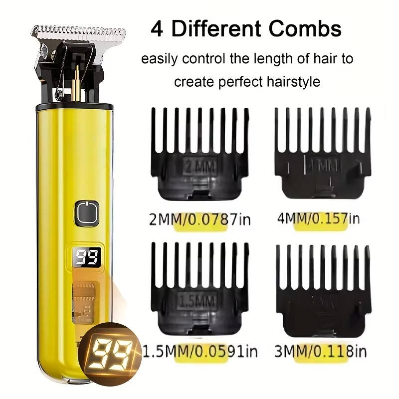 Wireless Precision Hair Trimmers for Home Styling