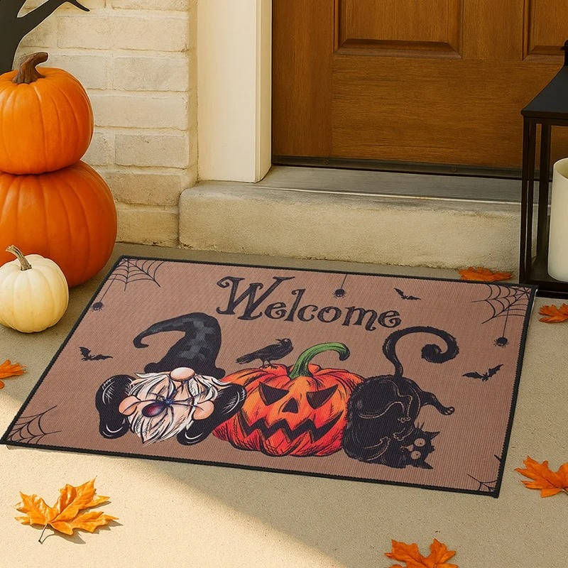 Spooky Welcome Mat for Seasonal Festivities