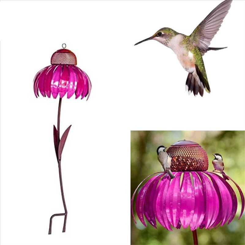Vibrant Bloom Bird Feeder for Your Garden