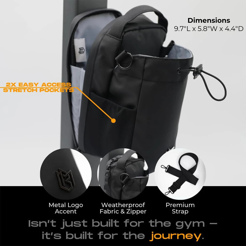 Sleek Hydration Carrier with Magnetic Attachment System