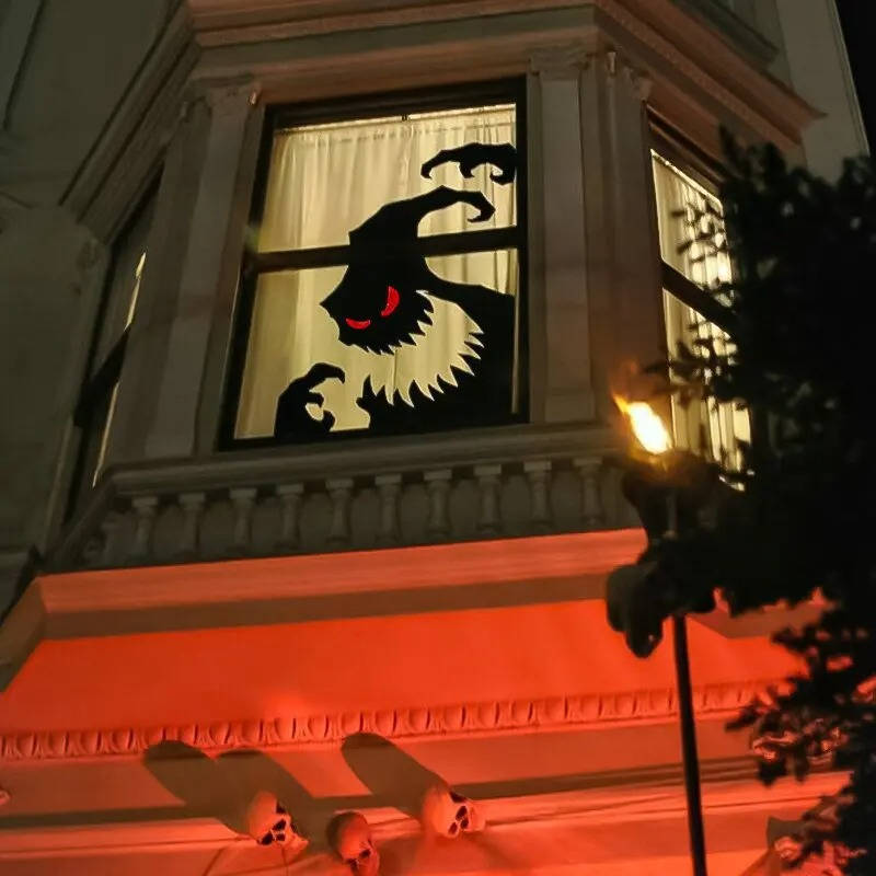 Hauntingly Fun Window Stickers for Halloween