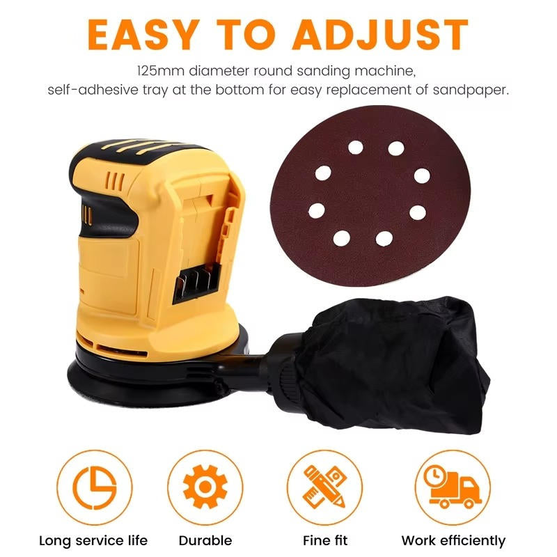 Cordless Precision Orbital Sander with Dust Management