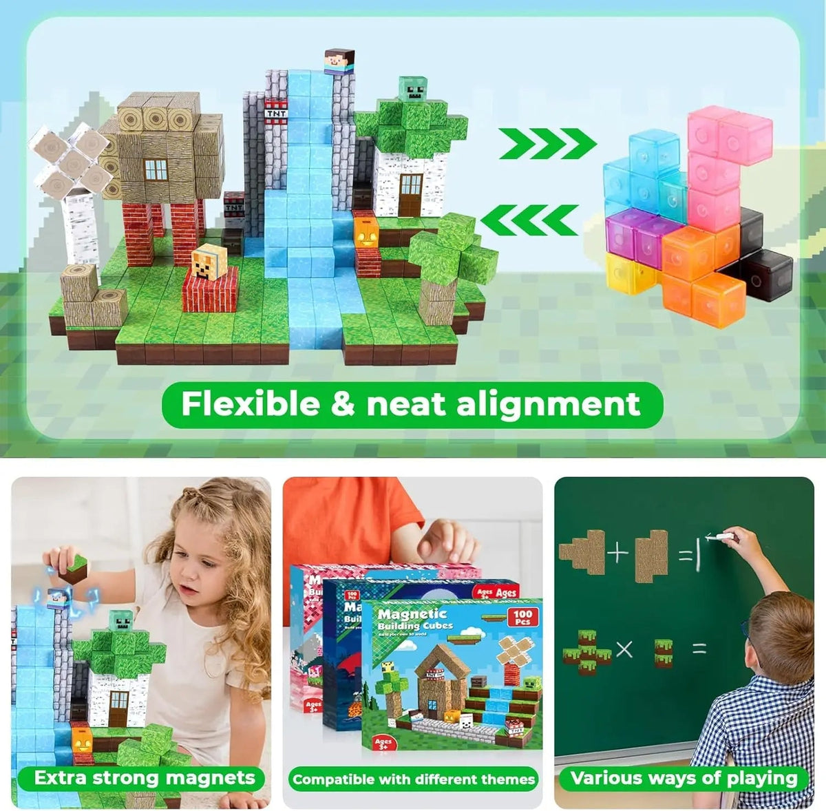 Innovative Magnetic Construction Set | 100-Piece Educational Toy