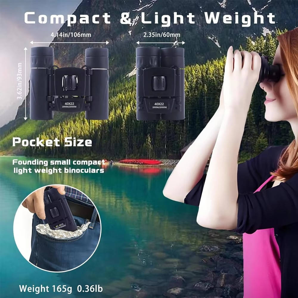 Ultra Clear 40x22 Zoom Binoculars for Bird Watching