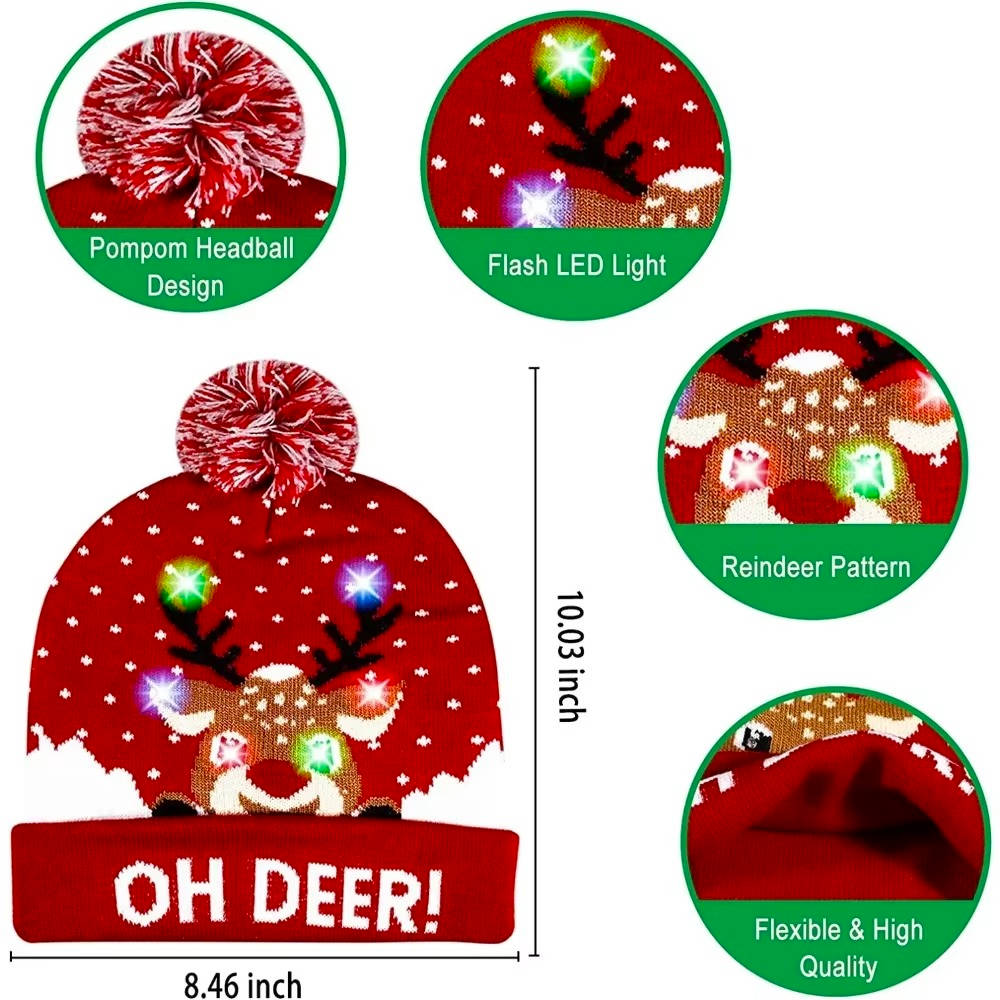 Festive Glow Beanie for Holiday Cheer