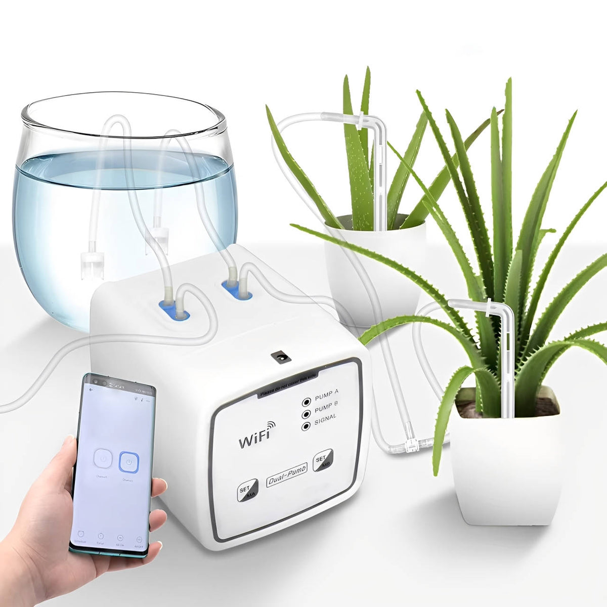 SmartPlant Pro: WiFi-Enabled Automatic Watering System for 20 Pots