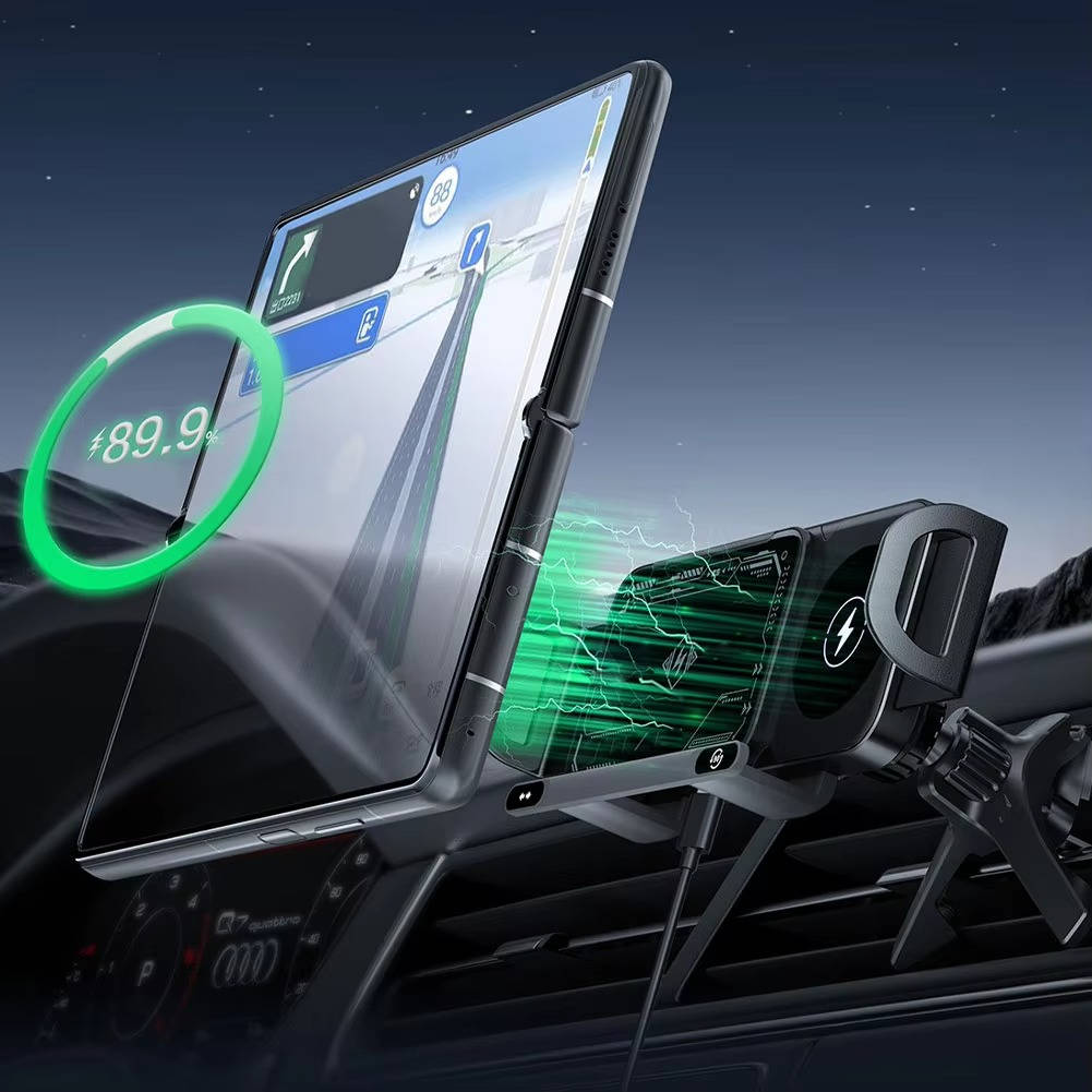 SmartGrip Wireless Car Charger & Phone Holder – Fast Dual Charging