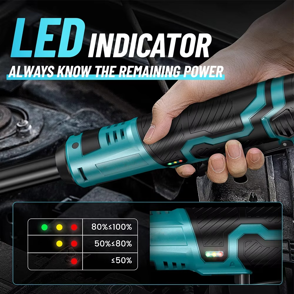 ProTorque Electric Ratchet Wrench with Extended Reach