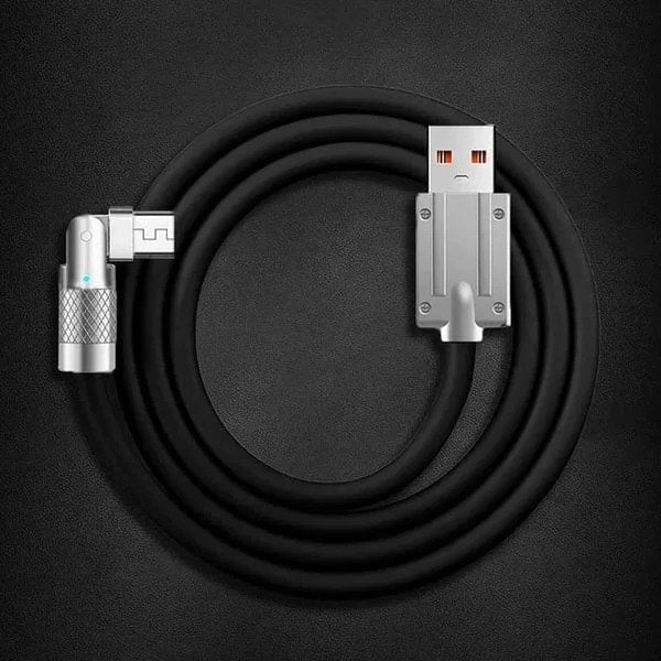 Versatile 180° Charging Cable for Effortless Use