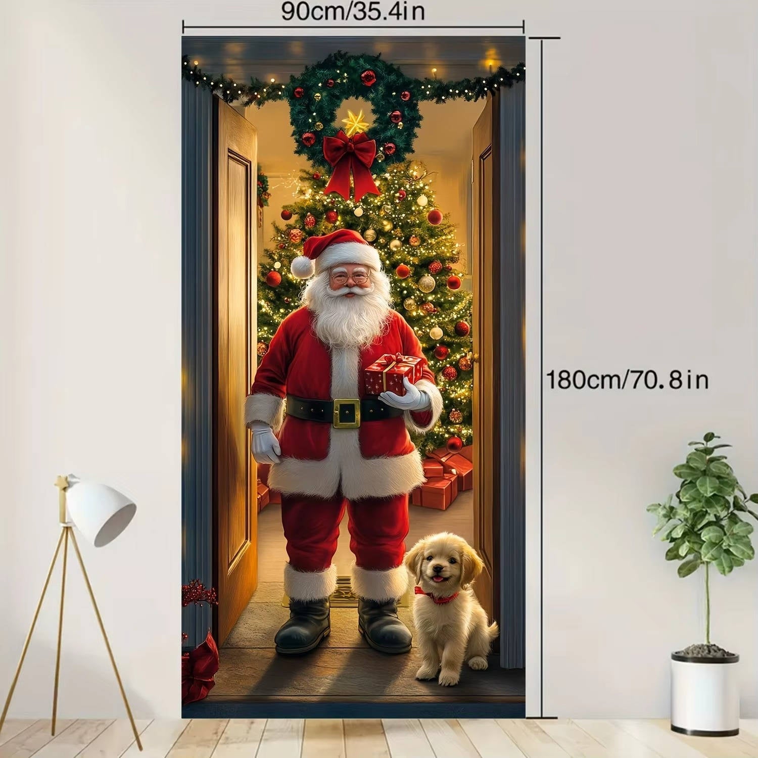 Festive Doorway Artwork for Holiday Cheer