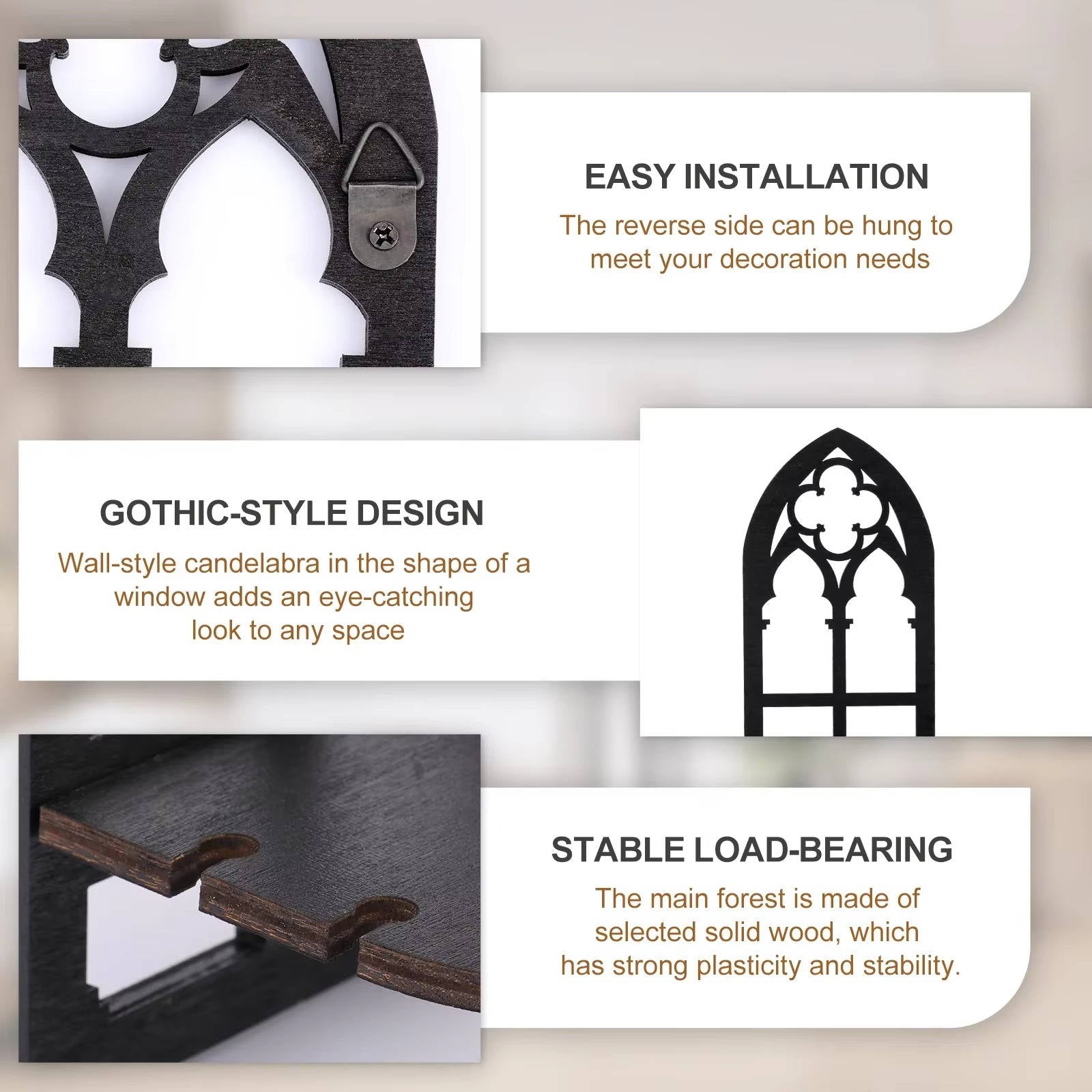 Elegant Archway Wall Frames Set of Three