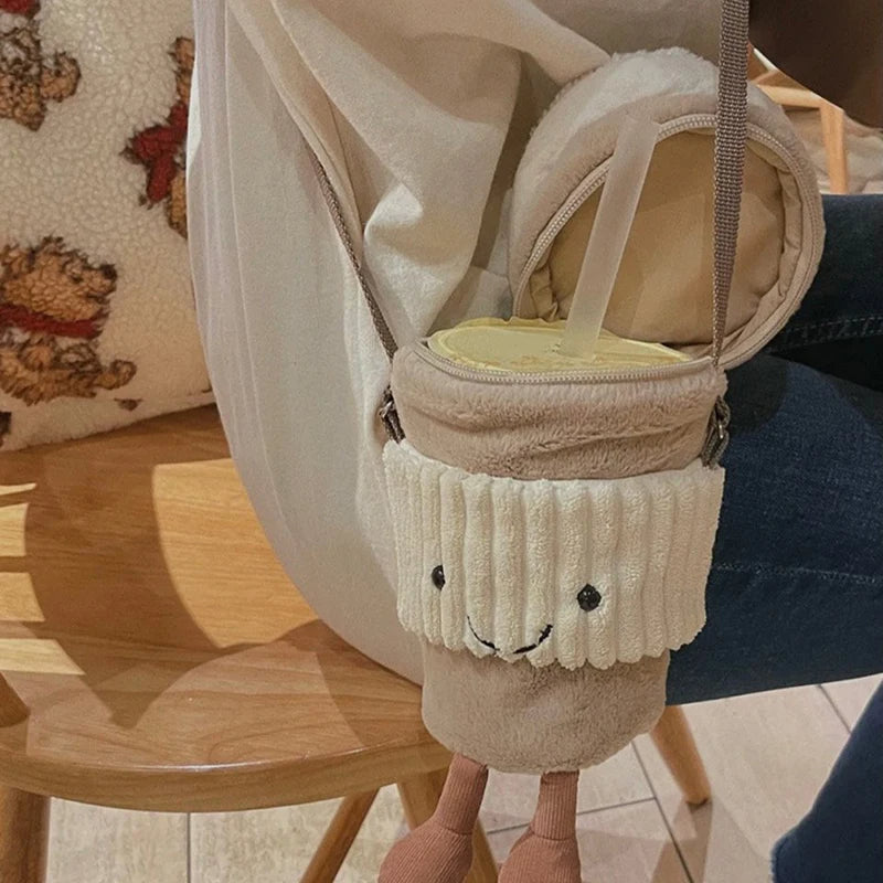 Chic Beverage-Inspired Crossbody Handbag