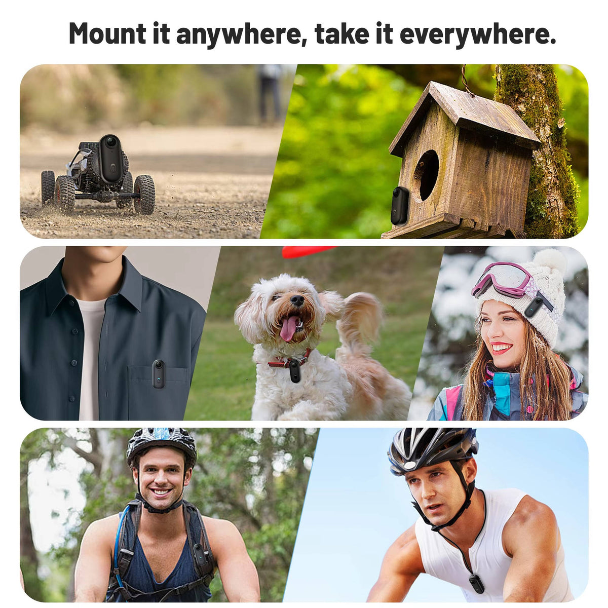 Compact 4K Adventure Camera with Magnetic Mount
