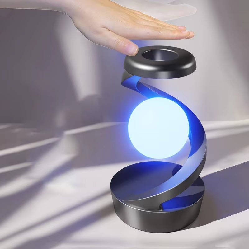 Floating Lunar Lamp with Gesture Control & Charging Base