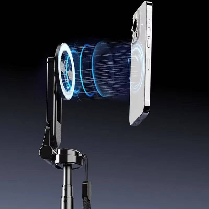 Versatile Magnetic Selfie Stick with Wireless Remote