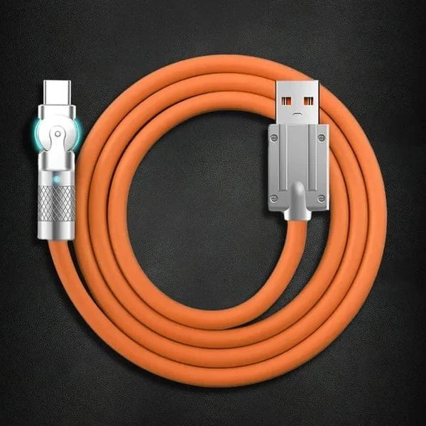 Versatile 180° Charging Cable for Effortless Use
