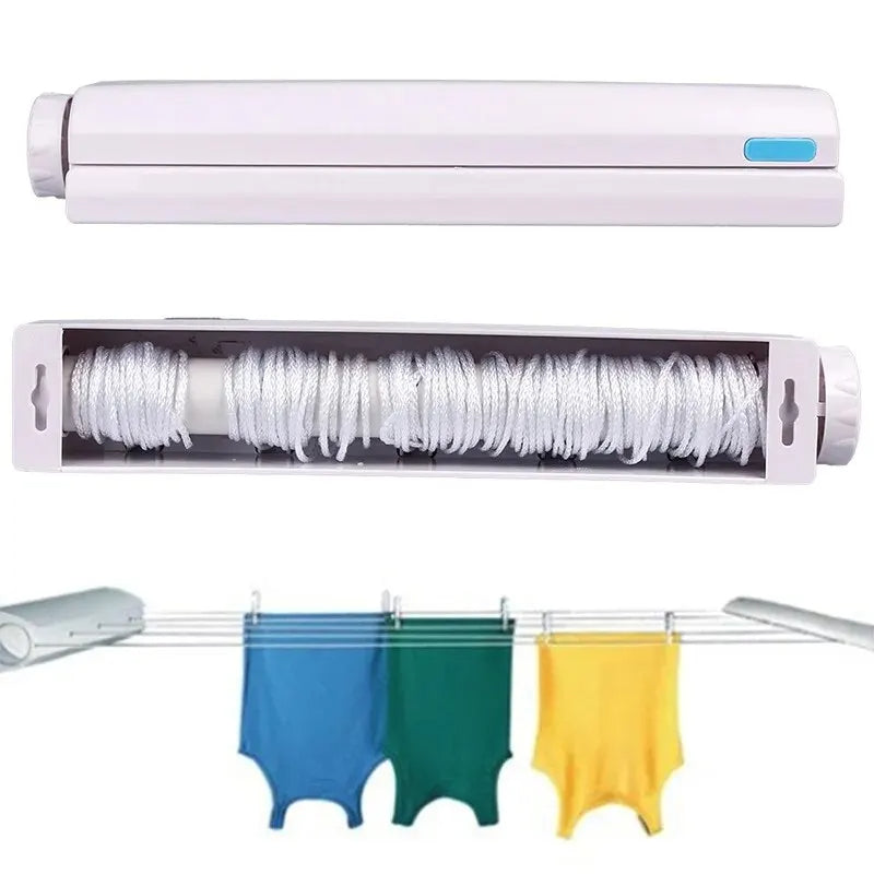 Space-Saving Indoor Drying Line for Efficient Laundry Management
