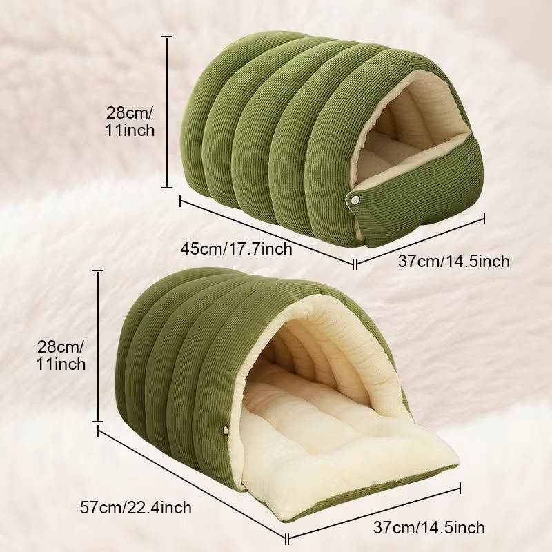 Cozy Hideaway Cat Tent with Washable Cover
