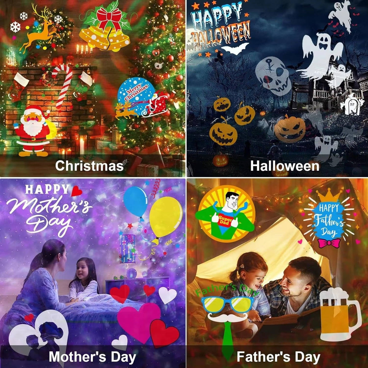 Festive Light Projector for Outdoor Celebrations