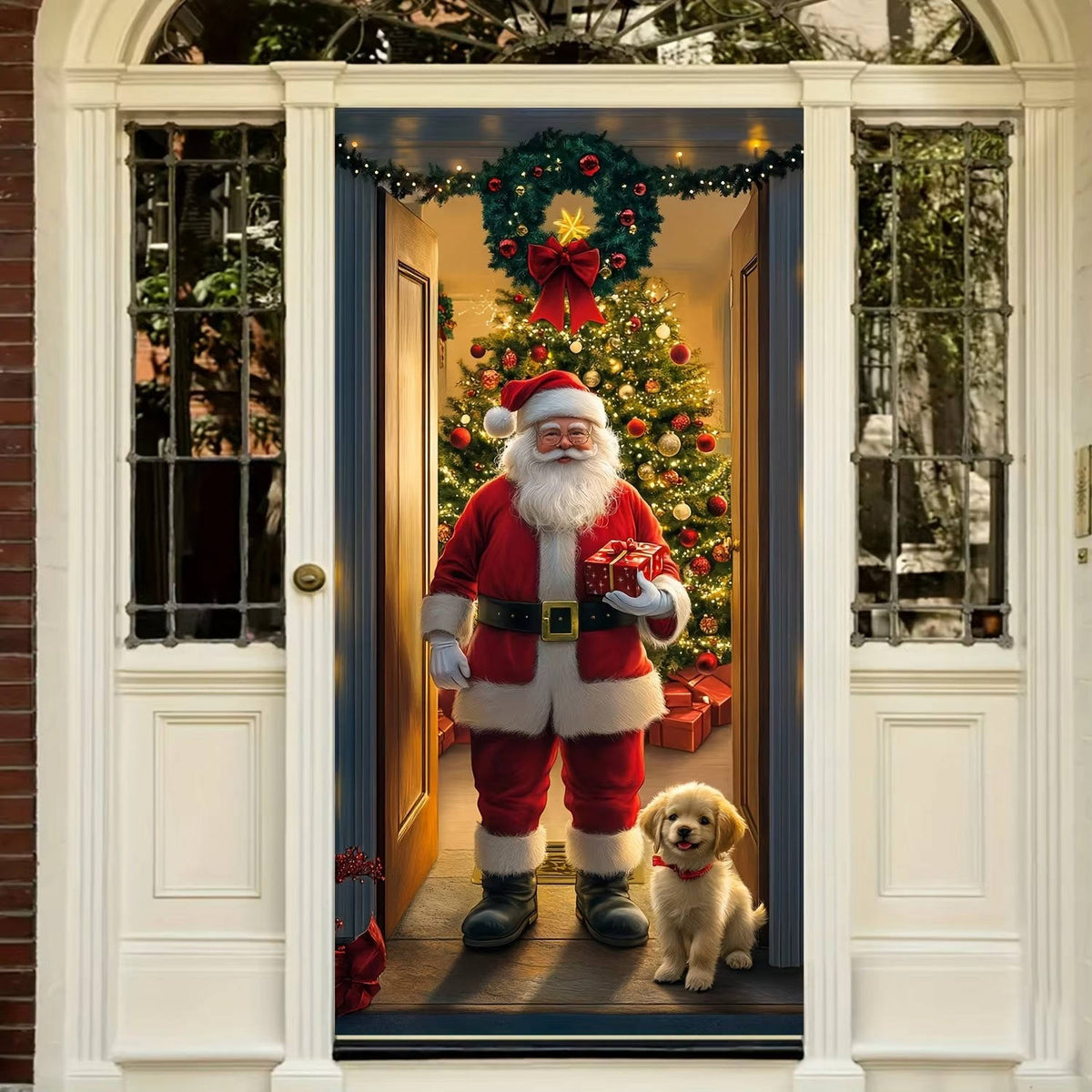Festive Doorway Artwork for Holiday Cheer