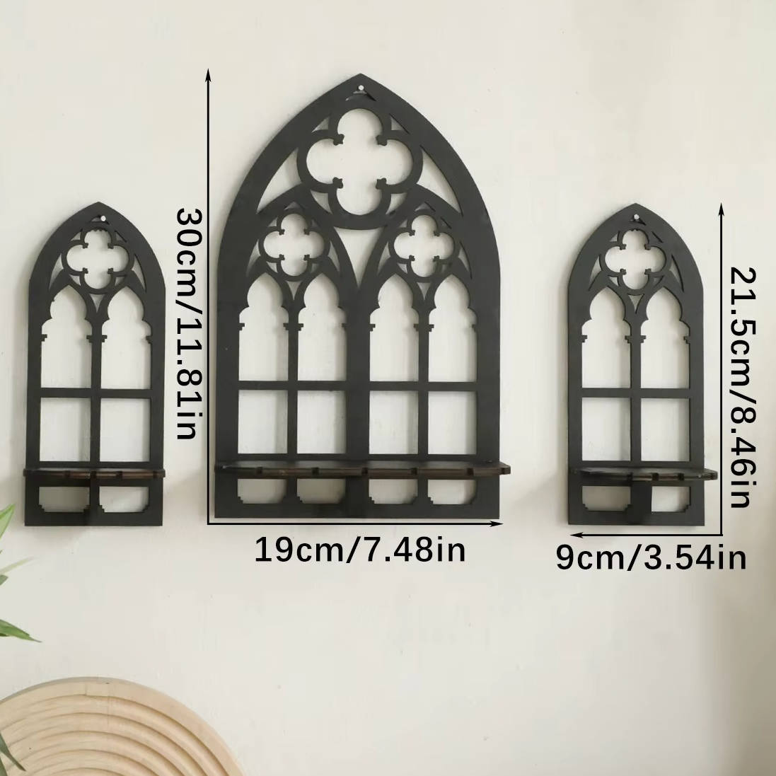 Elegant Archway Wall Frames Set of Three