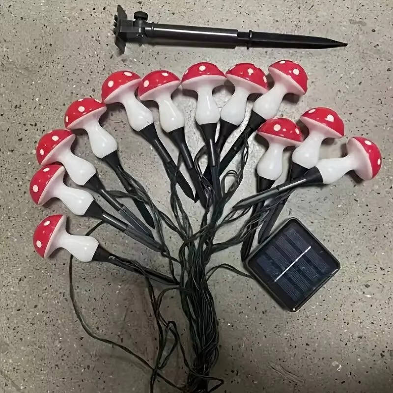 Enchanting Solar Mushroom Lights for Outdoor Ambiance