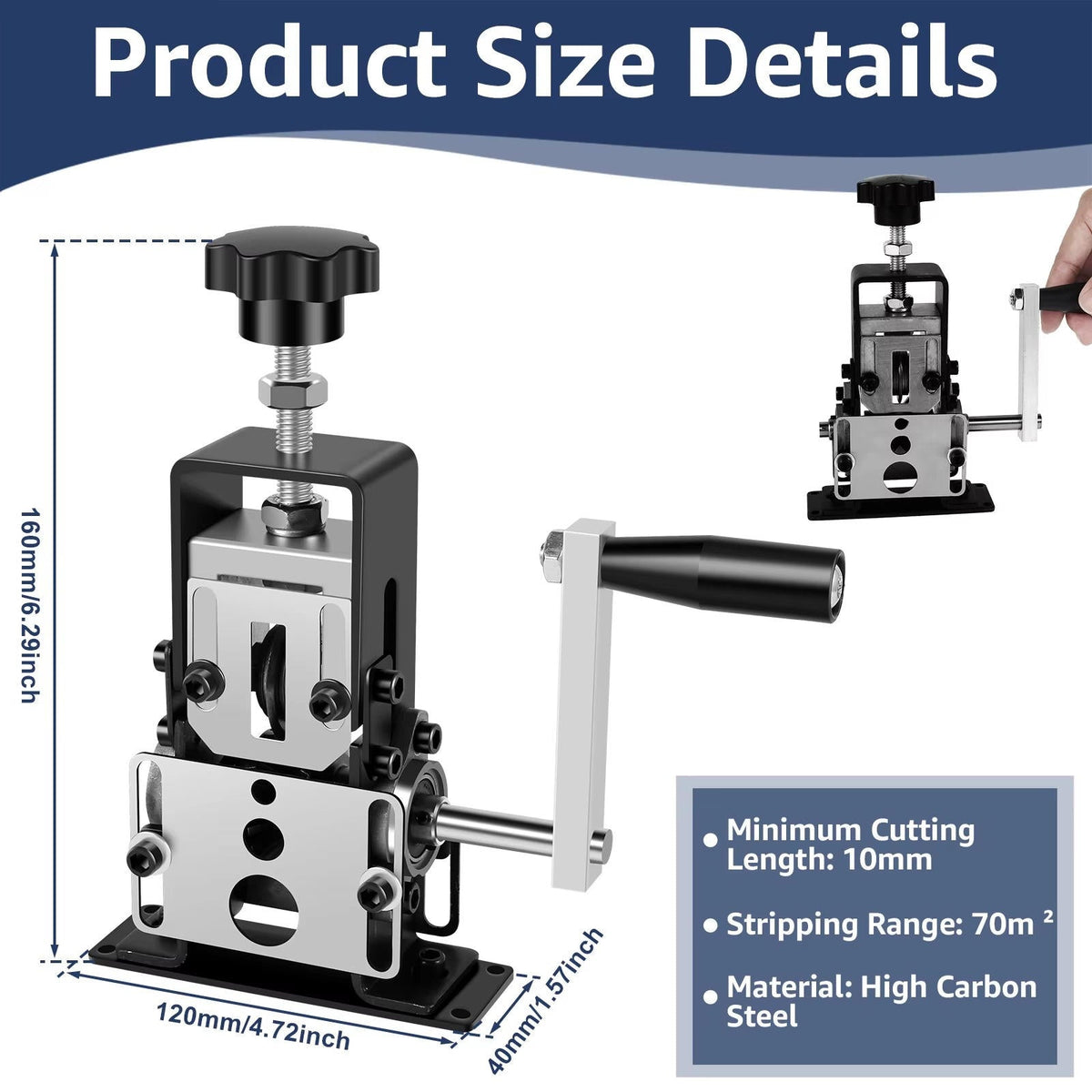 Precision Cable Stripper with Dual Operation