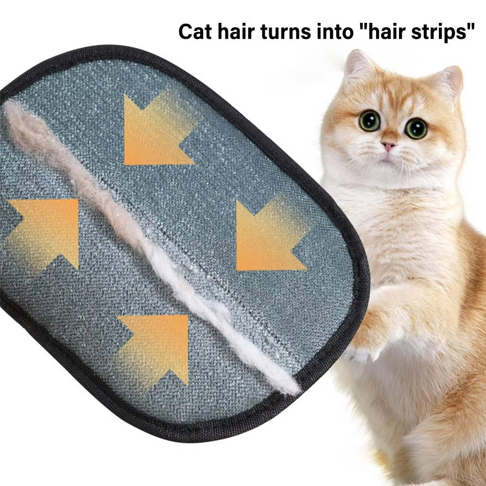 2-Pack Pet Grooming Glove Set for Effortless Hair Removal