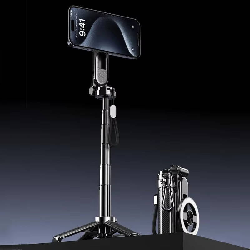 Versatile Magnetic Selfie Stick with Wireless Remote