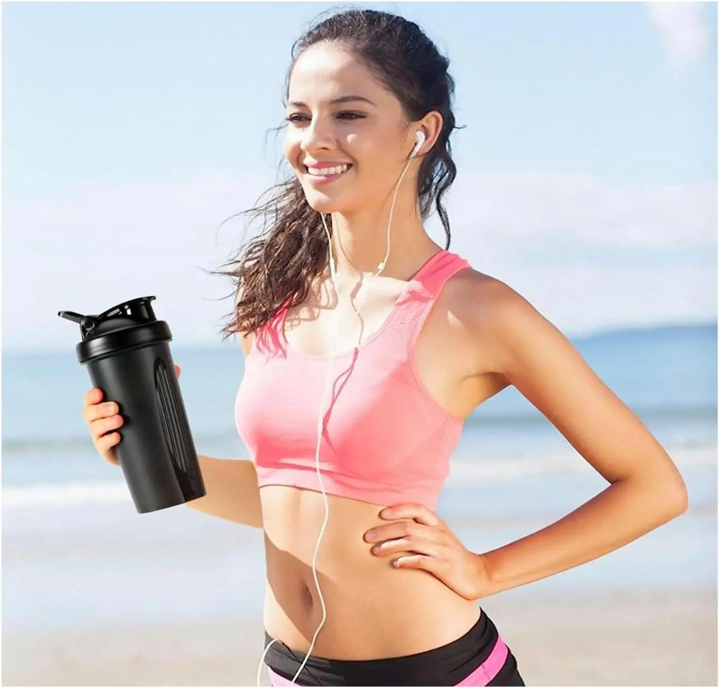 600ml No-Spill Protein Mixer Bottle with Blend Ball