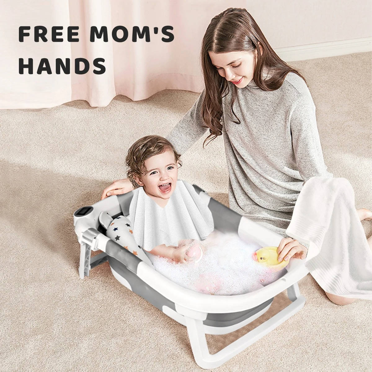 Compact and Versatile Baby Bathing Solution