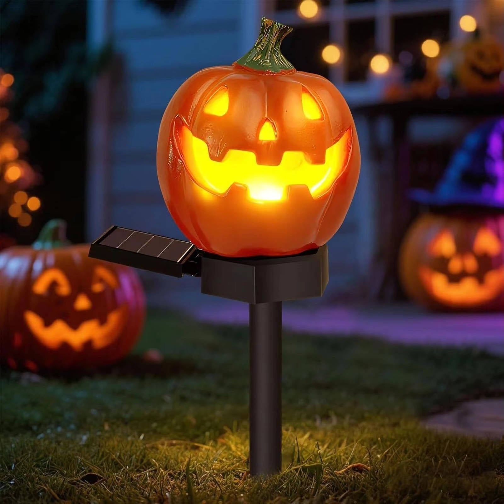 Enchanting Pumpkin Pathway Illuminators for Halloween
