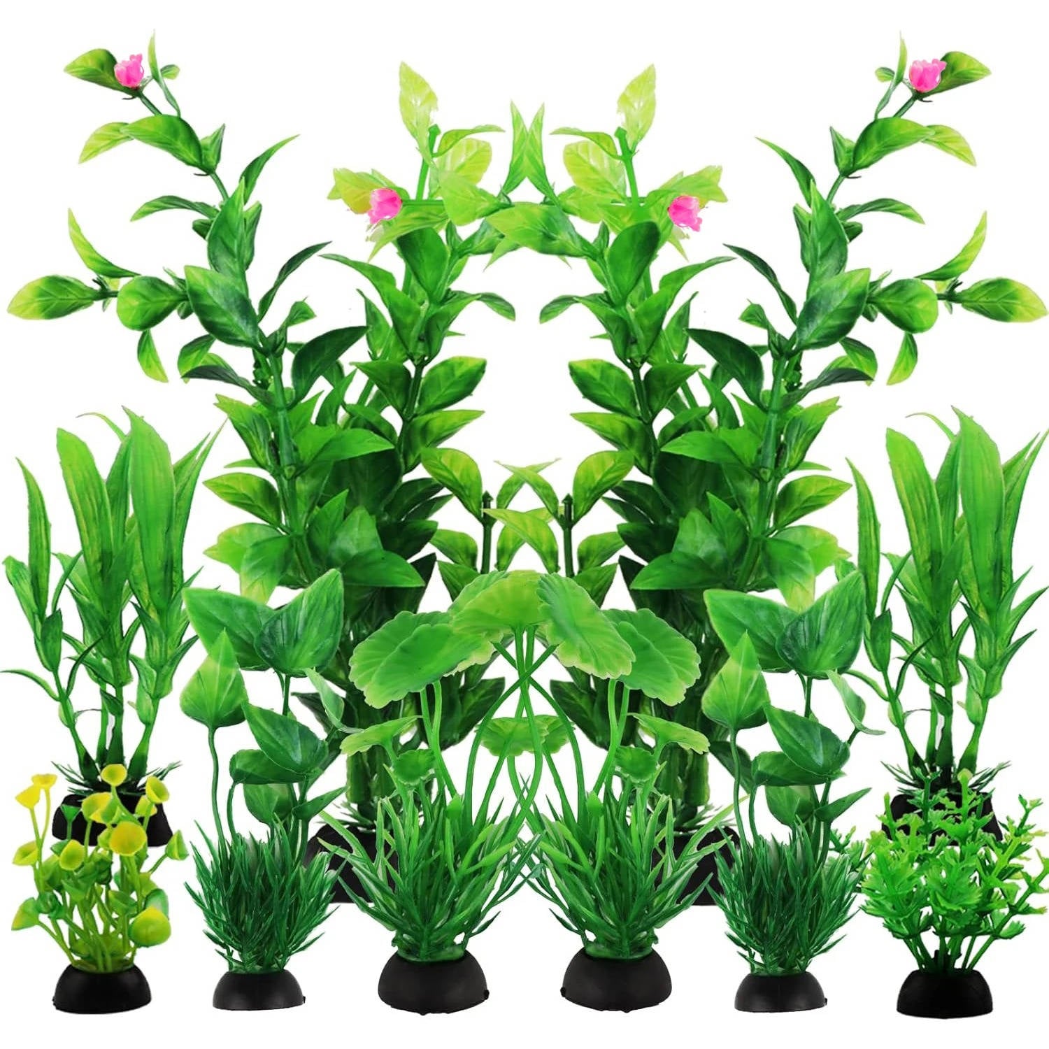 Aquarium Enchantment: Lifelike Plant Décor