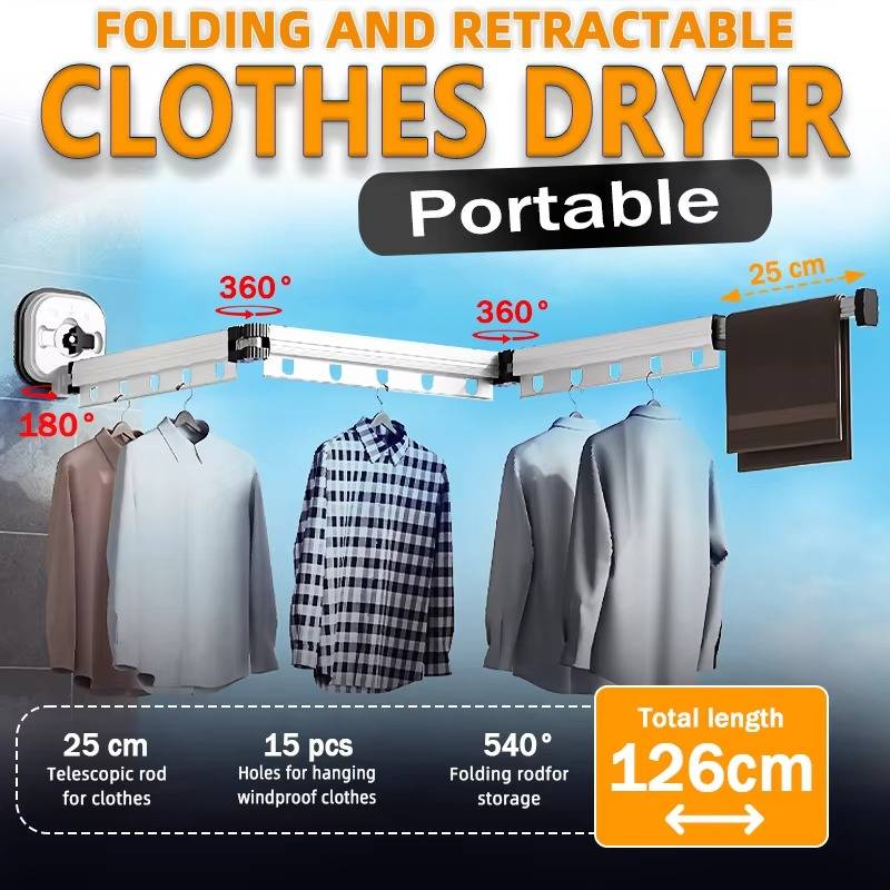 Space-Saving Foldable Laundry Drying Rack