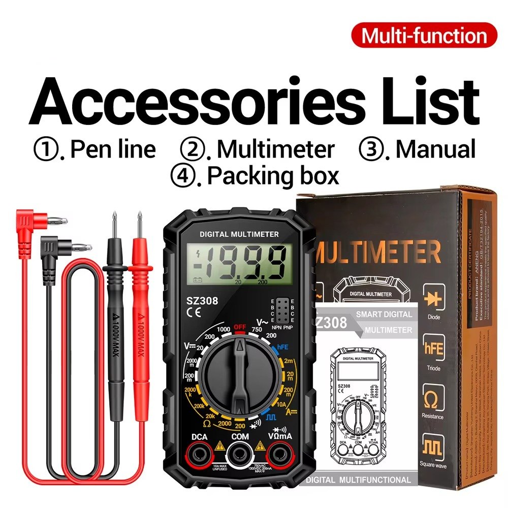Precision Electrical Measurement Toolkit with Digital Display