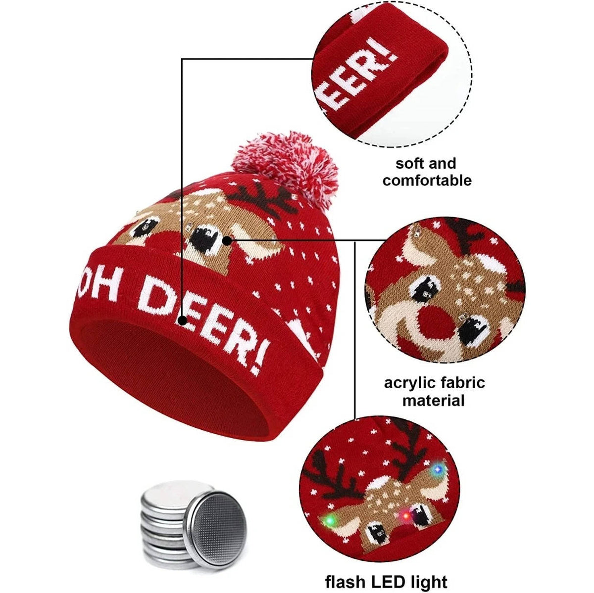 Festive Glow Beanie for Holiday Cheer