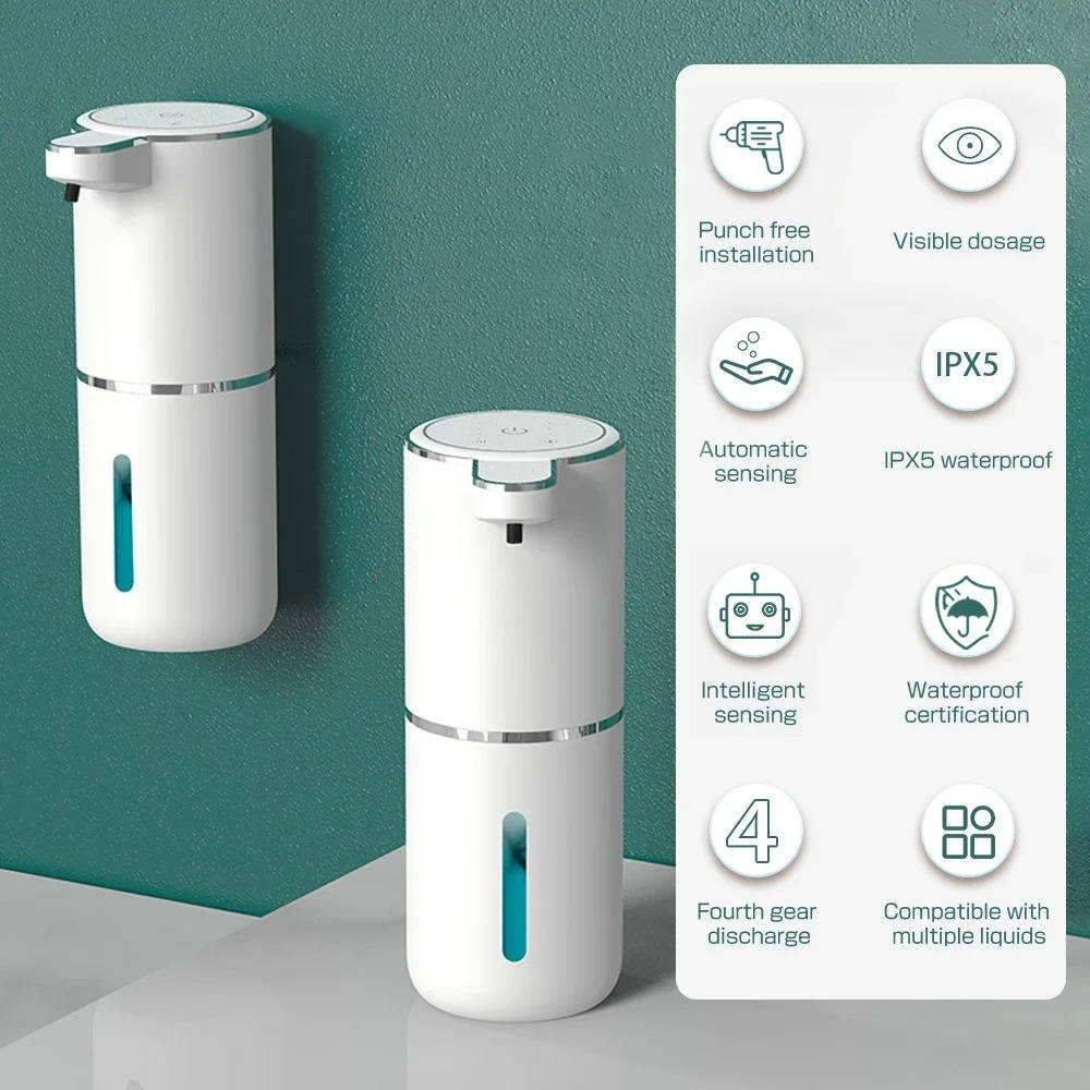 Touch-Free Foam Soap Dispenser with USB Charging