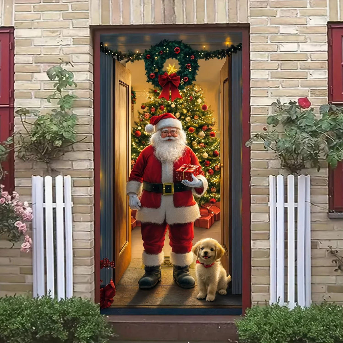 Festive Doorway Artwork for Holiday Cheer