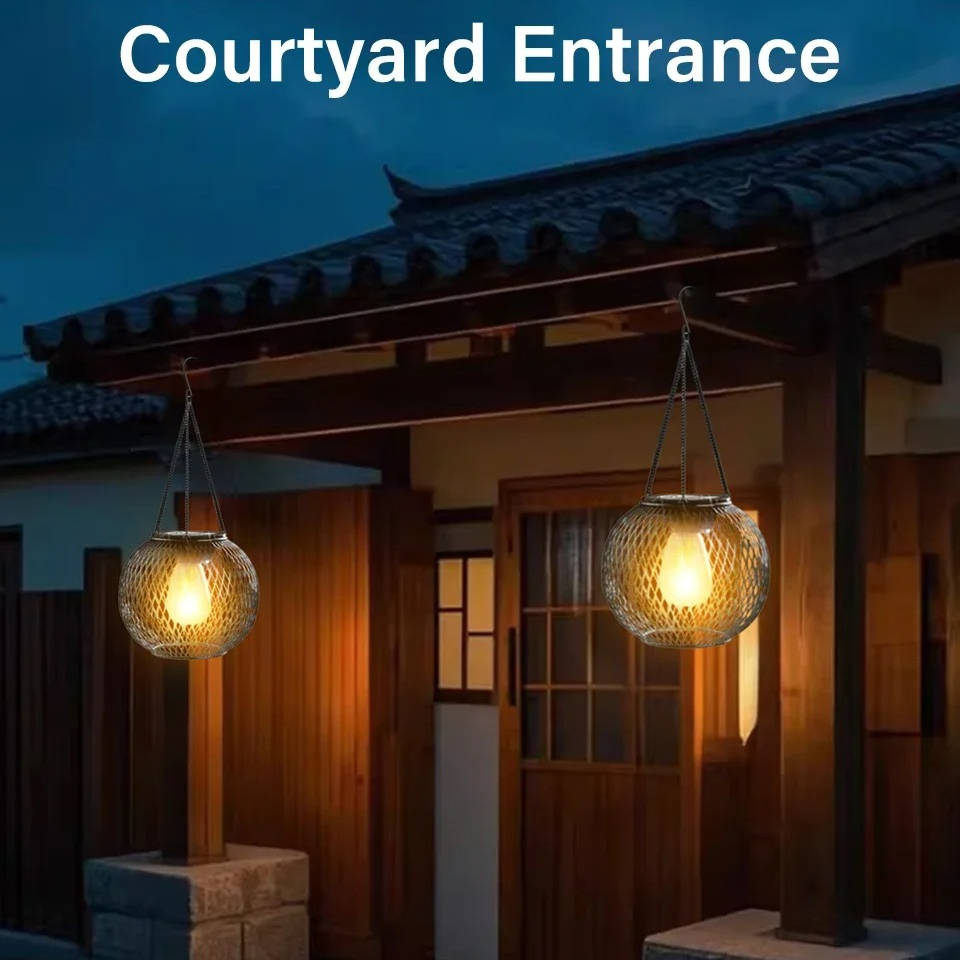 Charming Solar-Powered Garden Lantern