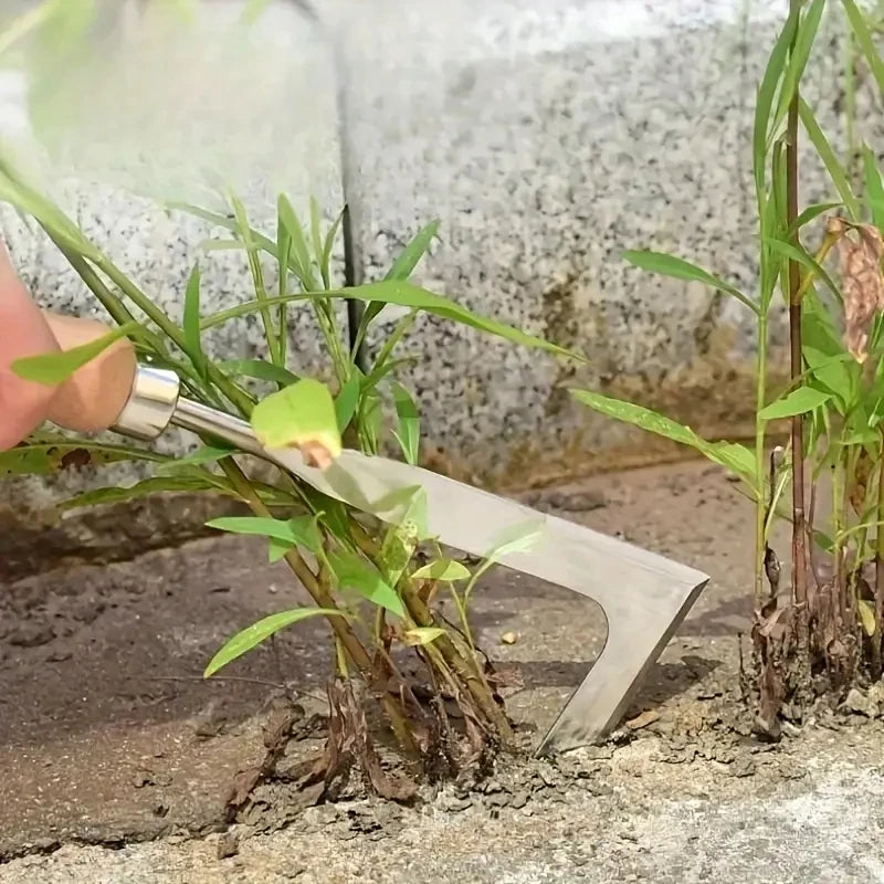 Ergonomic Weeding Tool for Tight Spaces and Brick Joints