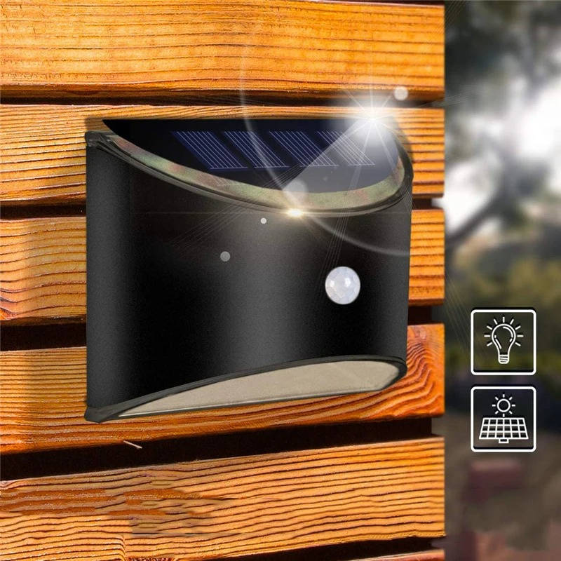 Solar-Powered Outdoor Step Lights with Motion Detection