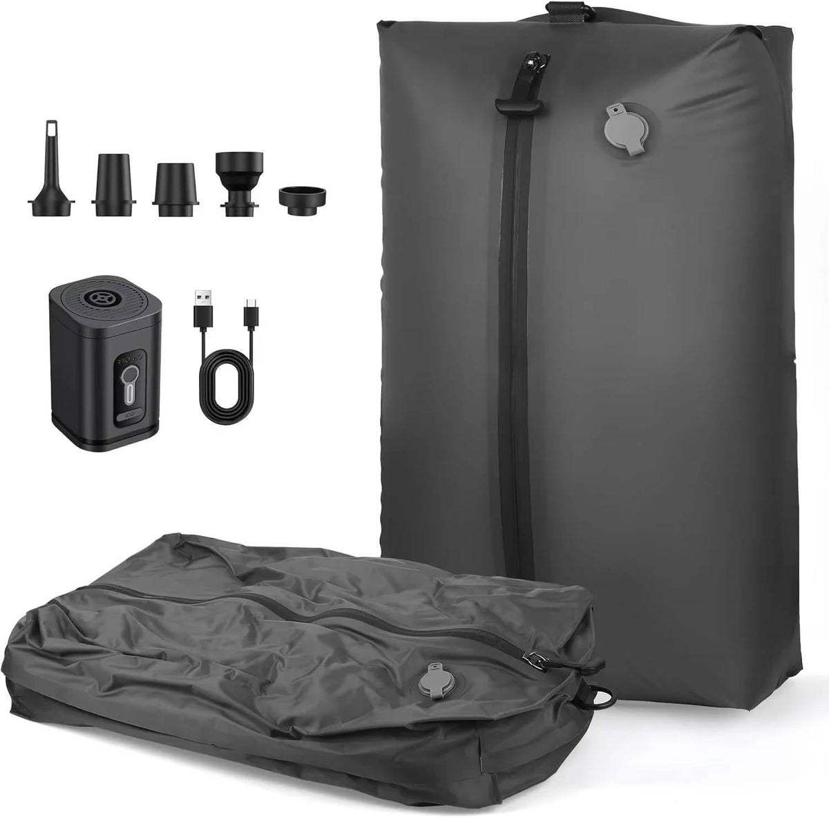 Portable Compression Pump with Two Space-Saving Bags