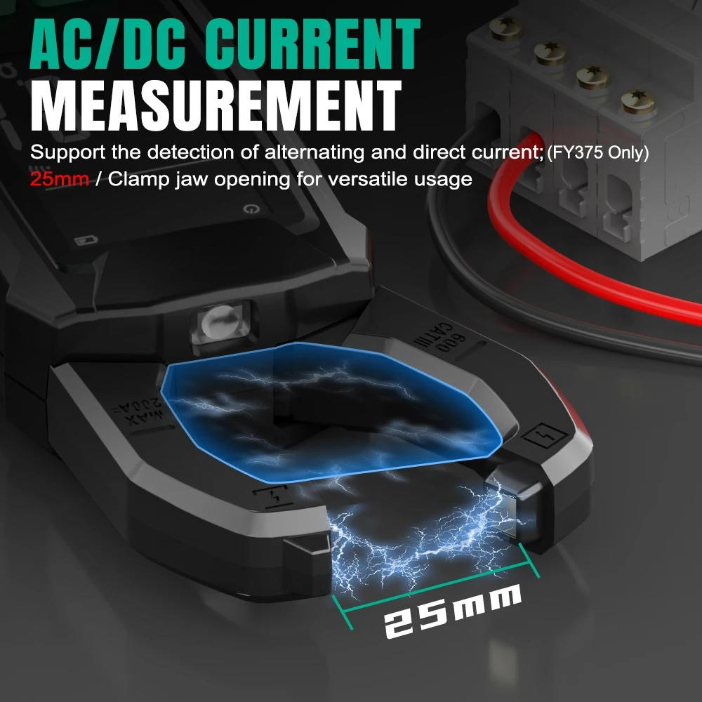 Smart Clamp Meter for AC and DC Voltage Measurement