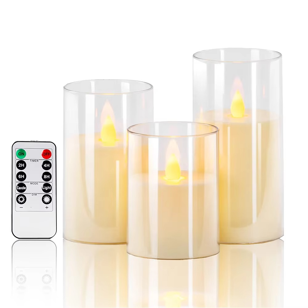 Elegant Remote-Controlled LED Candles for Ambiance