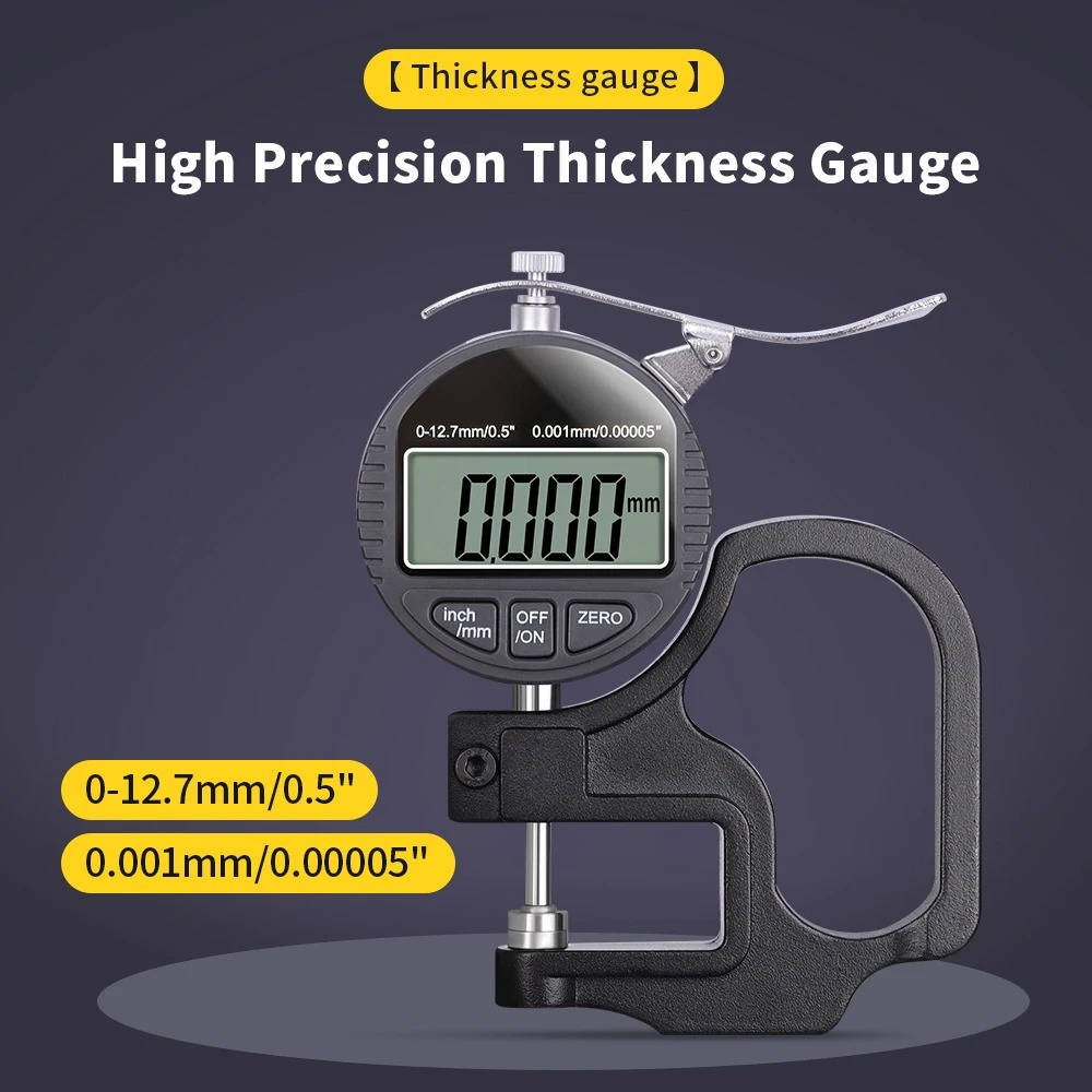 Precision Thickness Meter for Paper, Fabric, and Metal